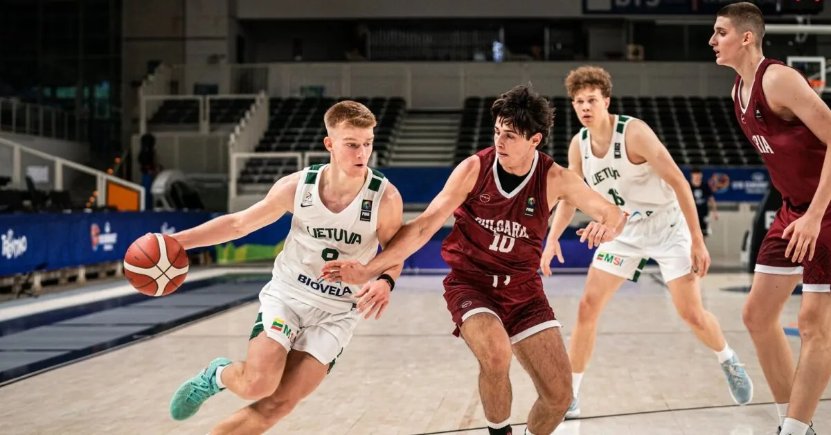 Lithuania's U18s overcame Bulgarians at the European Championship