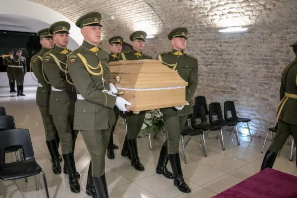 In Rokiškis district – burial of the remains of 15 partisans and their relatives killed by Soviets