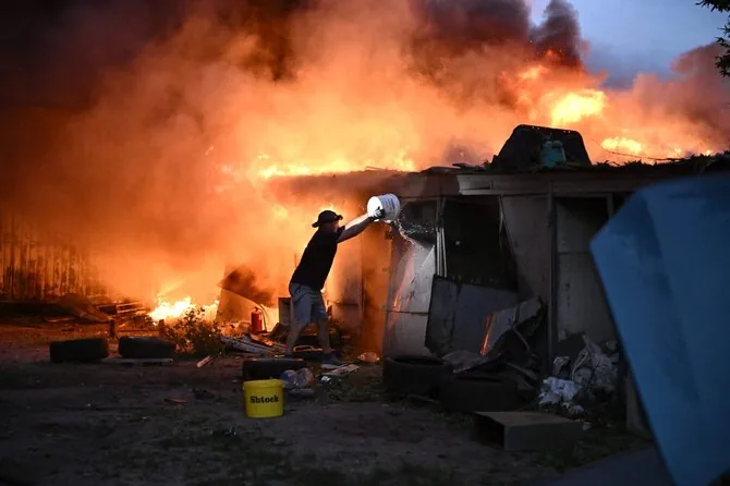 „AFP/Scanpix“/Strikes on Kyiv on July 6