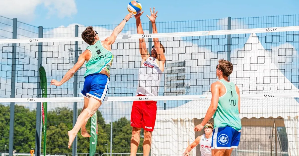 Lithuanian beach volleyball players won a ticket to the European U20 Championship