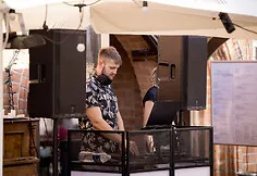 Moment from the event at a Kaunas restaurant