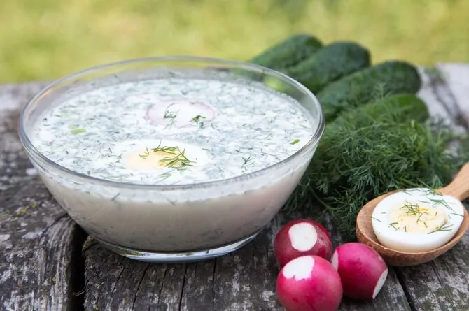 Cold vegetable soup