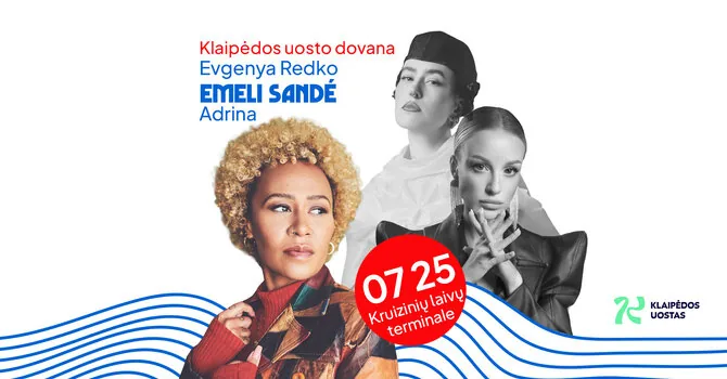 Uosto direkcijos nuotr./Klaipėdos uosto direkcija miestui dovanoja koncertą, tarp atlikėjų – britė Emeli Sandé.