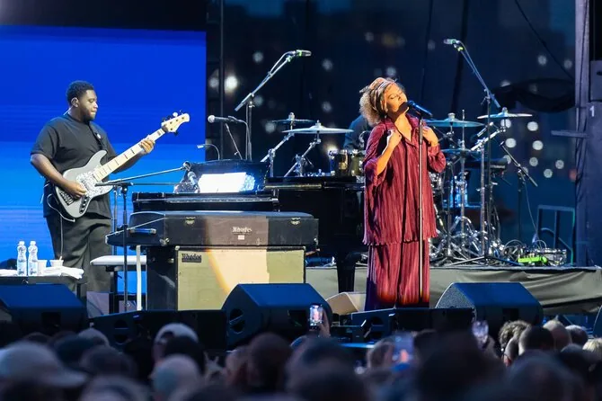 Patricija Adamovič / BNS photo./Emeli Sande at the Sea Festival concert