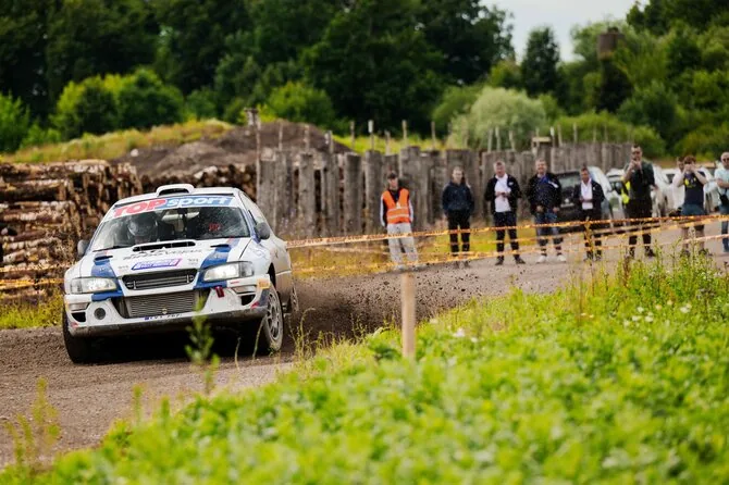 Photo by Alfonso Rakauskas / „Viada-Multi FX“ team at the „Jusema Rally Ukmergė 2026“ competition
