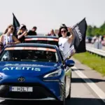 Innovation "Aurum 1006" in rally: For the first time, a hydrogen car drove on the "Women's Challenge" track