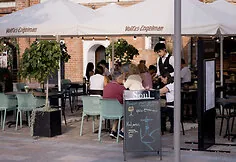 Moment from the event at a Kaunas restaurant