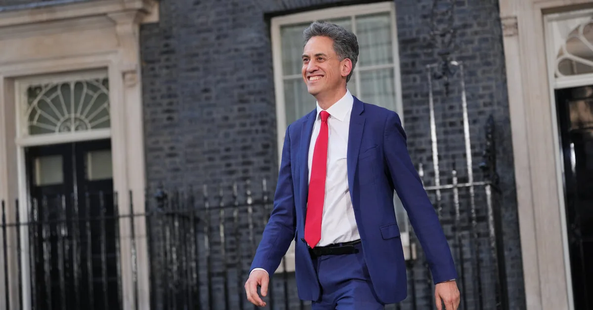 Edas Miliband appointed as the new UK Foreign Secretary