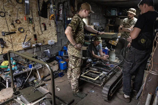 David Guttenfelder/ „The New York Times“/Robots in Ukraine