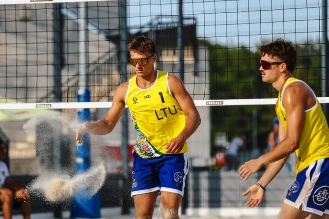 LVF photo/At the EEVZA championship – successful performance by Lithuanians Raigardas Mačionis and Dovydas Sinkevičius.