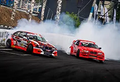Drift King in Hungary competed Gediminas Levickas, Sandra Janušauskaitė and Arnas Kazokevičius