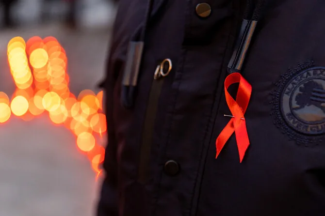 Žygimantas Gedvilas / BNS photo / World AIDS Day observed in Vilnius