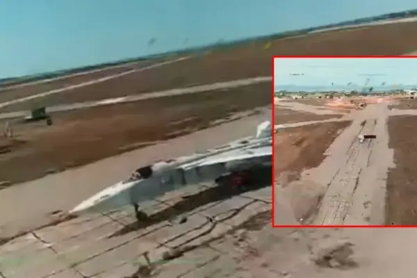 Military divers in Crimea destroyed a Russian Su-24M bomber