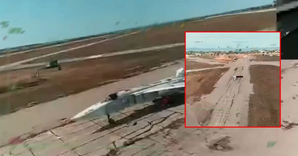 Military divers in Crimea destroyed a Russian Su-24M bomber