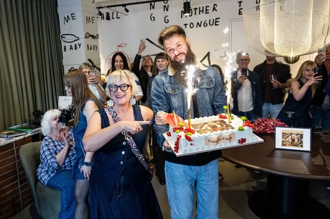 Paulius Peleckis / BNS photo / Opening of Greta Skaraitienė's exhibition 