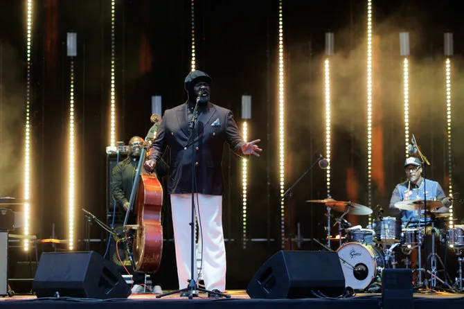 Photo by Greta Skaraitienė / BNS / Grammy winner Gregory Porter with his band held a concert in Vilnius