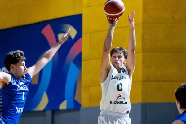 Juzėnas, who grabbed the balls recovered at an impressive pace, won the victory with the youth team