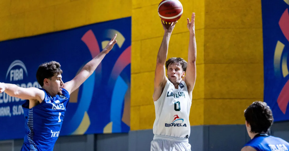 Juzėnas, who grabbed the balls recovered at an impressive pace, won the victory with the youth team