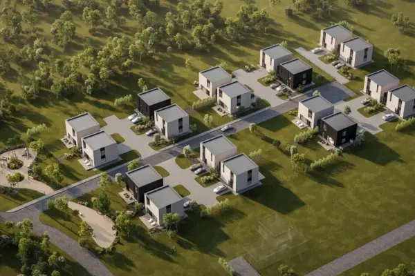 The evening part of Vilnius is expanding: a new two-family house quarter is being created