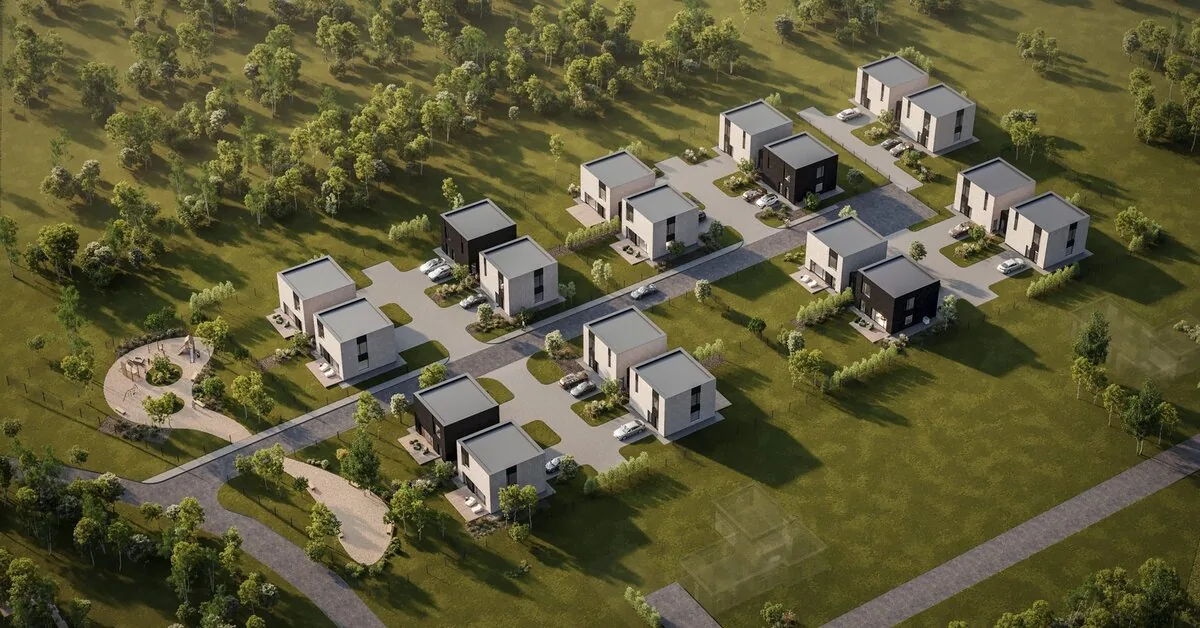 The evening part of Vilnius is expanding: a new two-family house quarter is being created