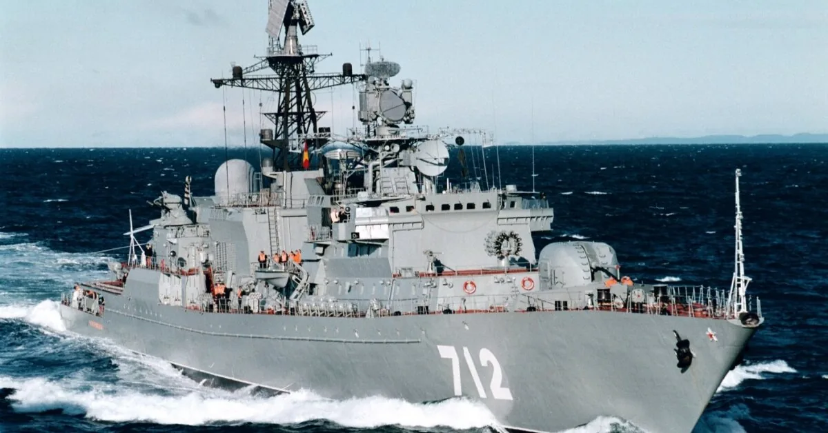 Russian warship fires shots off the coast of Britain