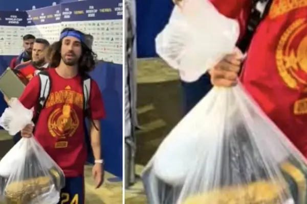 Did the World Cup winner really take the trophy home in a plastic bag?