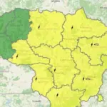 Thunderstorm warnings return: almost all of Lithuania turns yellow for Thursday