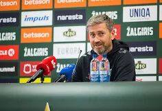 „Žalgirio“ spaudos konferencija prieš UEFA Konferencijų lygos rungtynes tarp „Žalgirio“ ir „Petrovac“