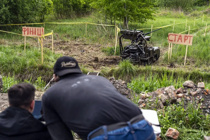 Brendan Hoffman/ „The New York Times“/Robots in Ukraine