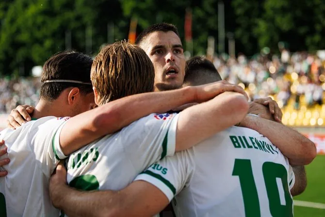 Photo by Elvis Žaldaris / Vilnius „Žalgiris“ football players
