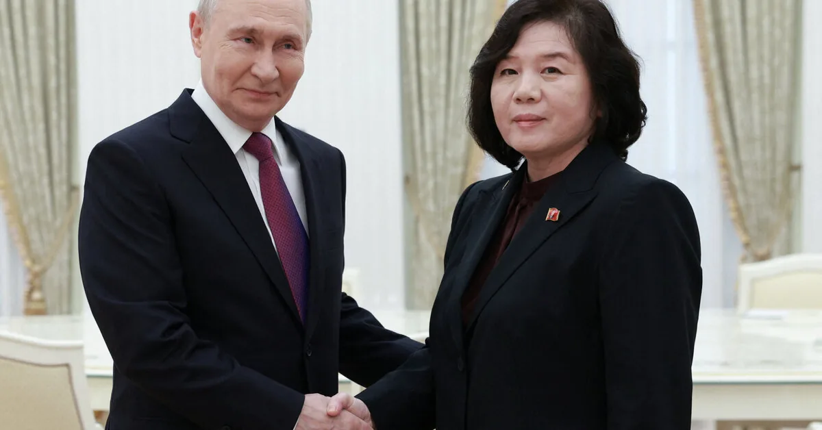 Vladimir Putin, who met with the North Korean Foreign Ministry, praised Pyongyang's support for his war