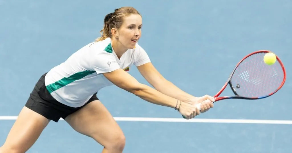 ITF final Justina Mikulskytė acknowledged the Polish player's superiority