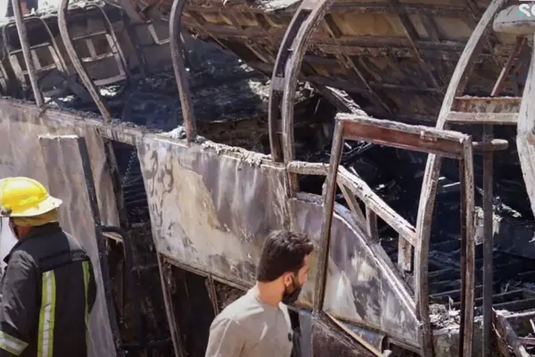 35 people died after two passenger buses collided in Syria