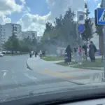 Šeškinės Street – lots of smoke and services: hot incident contained