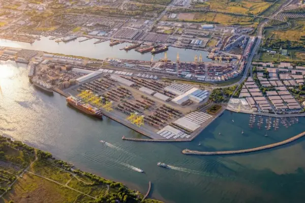 The largest development project in the history of Klaipėda port: a breakwater construction site is being prepared