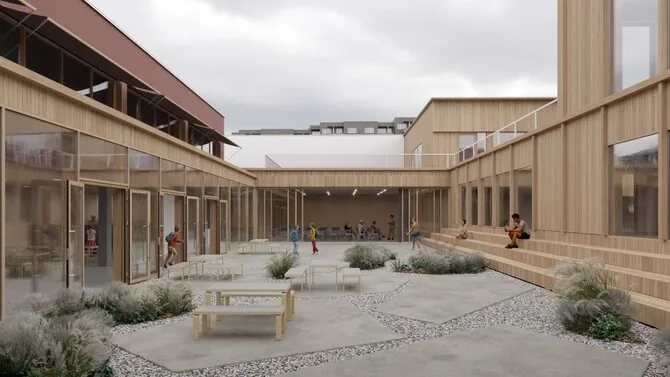 „Š.A Atelier“ visualization/Šeškinė school