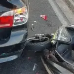 Two motorcyclists got into accidents in Kaunas in one day: hospitalized