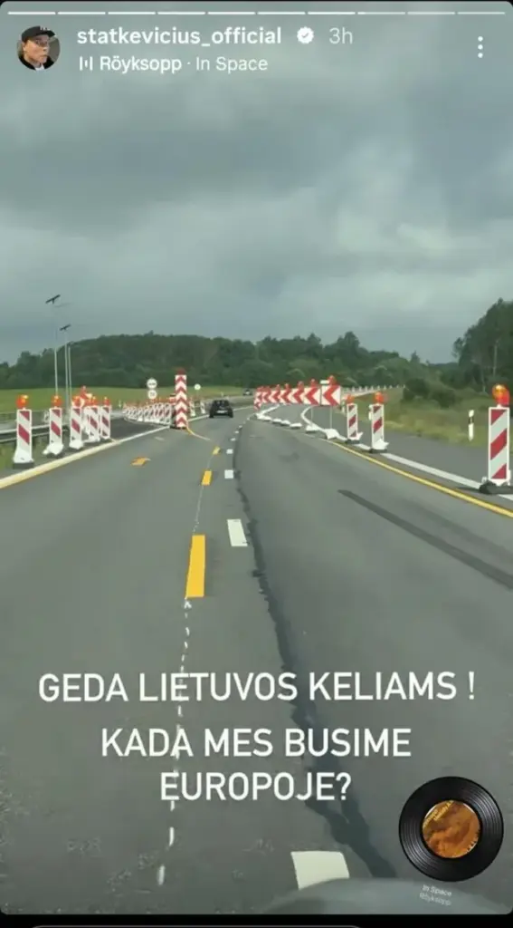 Stopkadras/Juozas Statkevičius pasipiktino kelių būkle