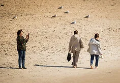 Chilly Monday afternoon in Palanga