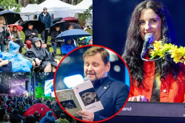 Surrounded by Pines in Kulautuva – a Unique Festival with Famous Faces: Crowds Were Not Scared Even by the Pouring Rain