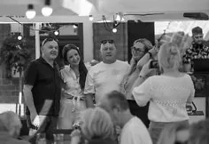 Moment from the event at a Kaunas restaurant