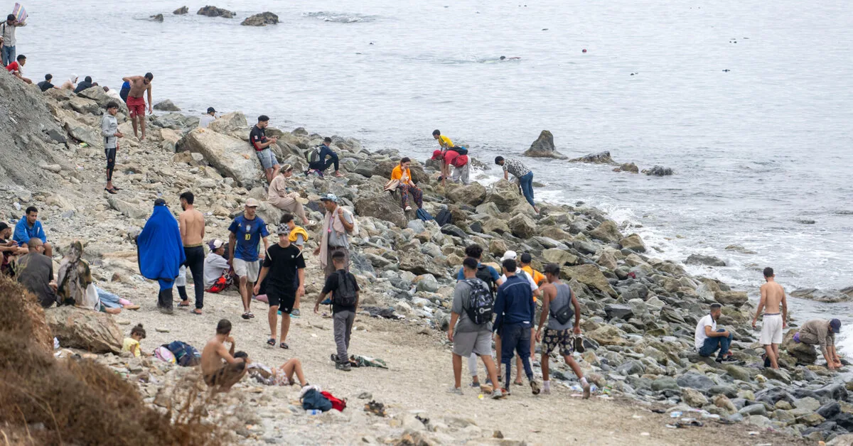 During clashes near Ceuta, Moroccan police detained about 30 people