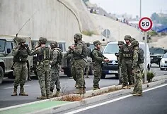 Spanish army in Ceuta