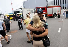 State Fire and Rescue Service Rescue and Search Team (LERT) reception after the mission in Venezuela