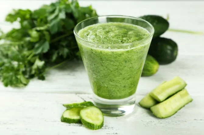 Cold cucumber soup