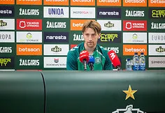 „Žalgirio“ spaudos konferencija prieš UEFA Konferencijų lygos rungtynes tarp „Žalgirio“ ir „Petrovac“