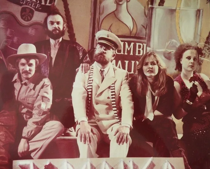 LTMKM photo/Film „Something Happened“. Film frame. Center – Vytautas Kernagis