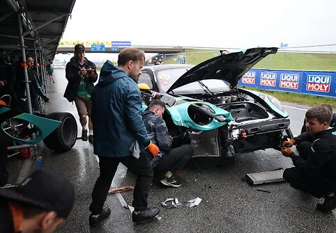 Dream2Drive Porsche after the crash