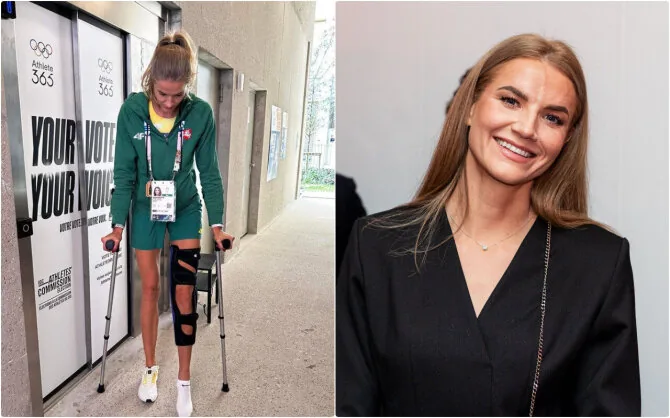 LTOK and 15min photo./Airinė Palšytė endured rehabilitation after a serious injury