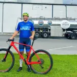 In two days – 630 km: an engineer will visit all "Vilvi Group" companies by bicycle